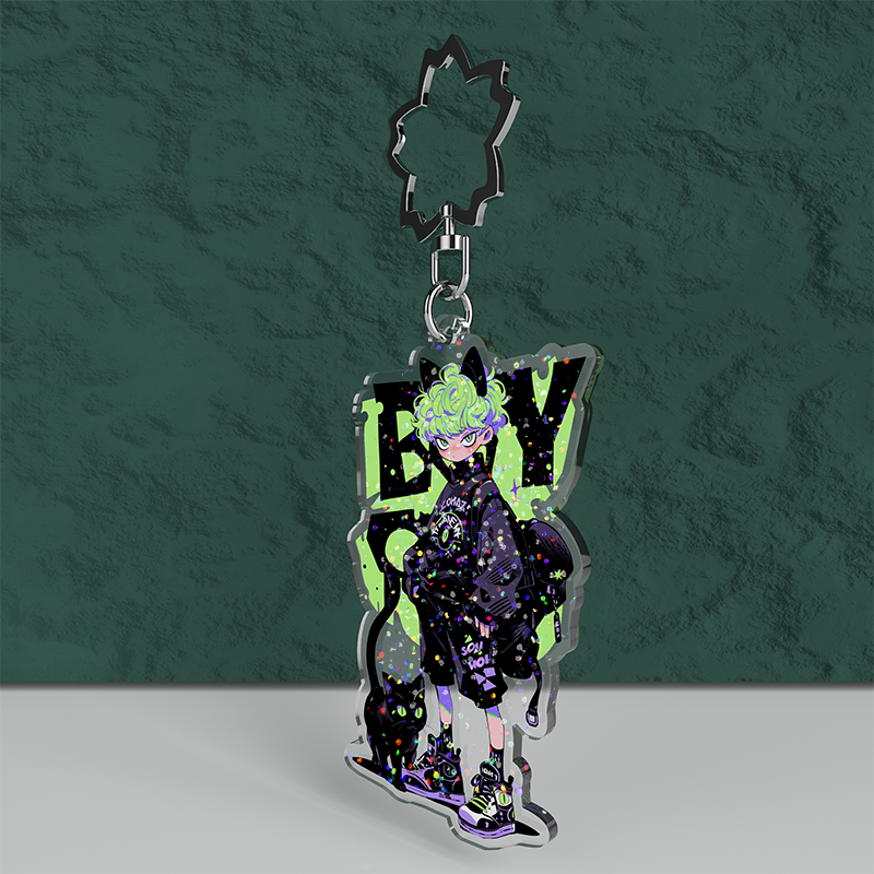 Custom Holographic Flash Keychain - meidaip