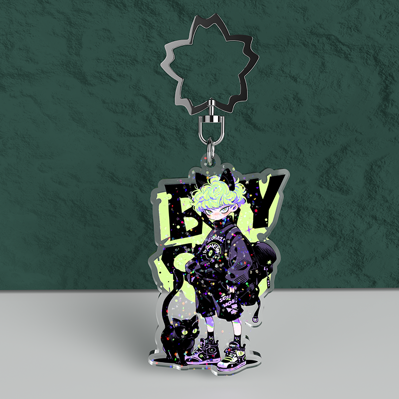 Custom Holographic Flash Keychain - meidaip
