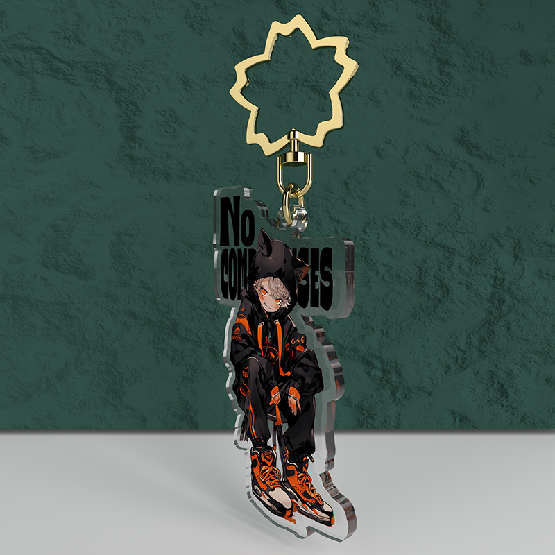 Custom Transparent acrylic keychain - meidaip
