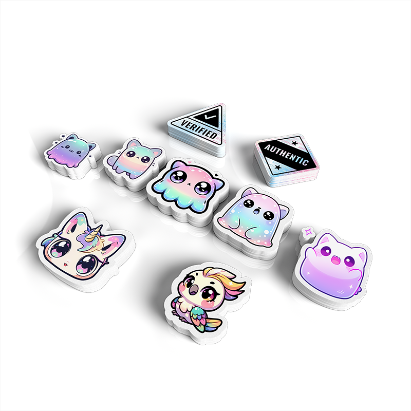 Custom Vinyl Holographic Stickers - meidaip