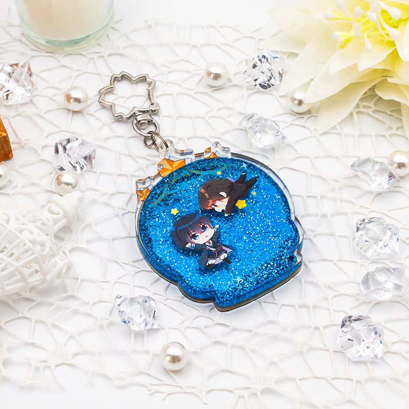 Custom Acrylic Liquid Sand Keychain - meidaip