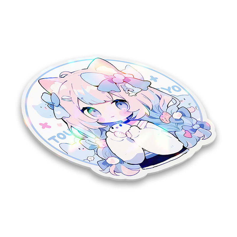 Custom Clear Holographic Stickers