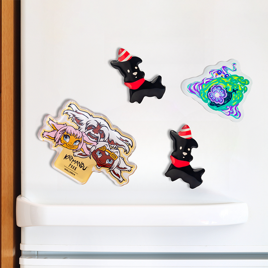 Custom Non Clear Acrylic Fridge Magnets - meidaip