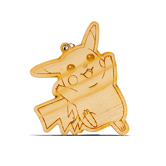 Custom Wooden Laser Engraved Keychain - meidaip