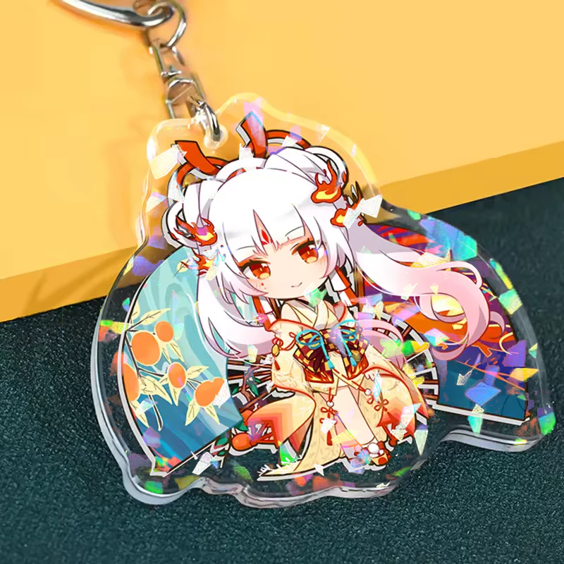 Custom Glass Broken Holography Acrylic Keychain - meidaip