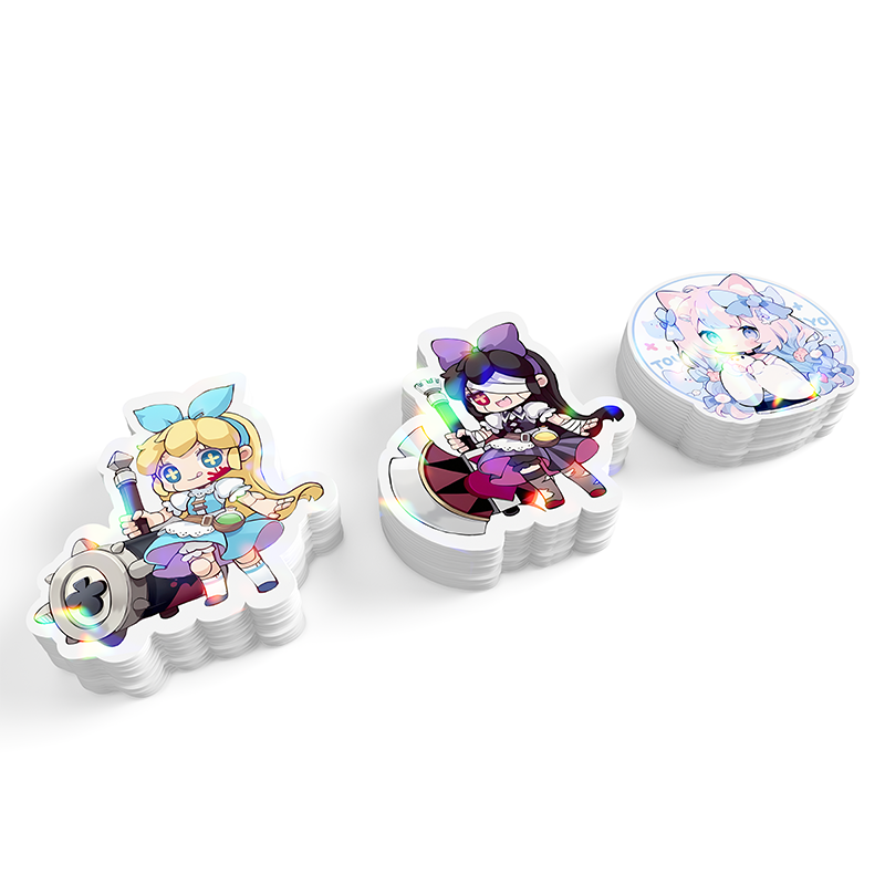 Custom Clear Holographic Stickers