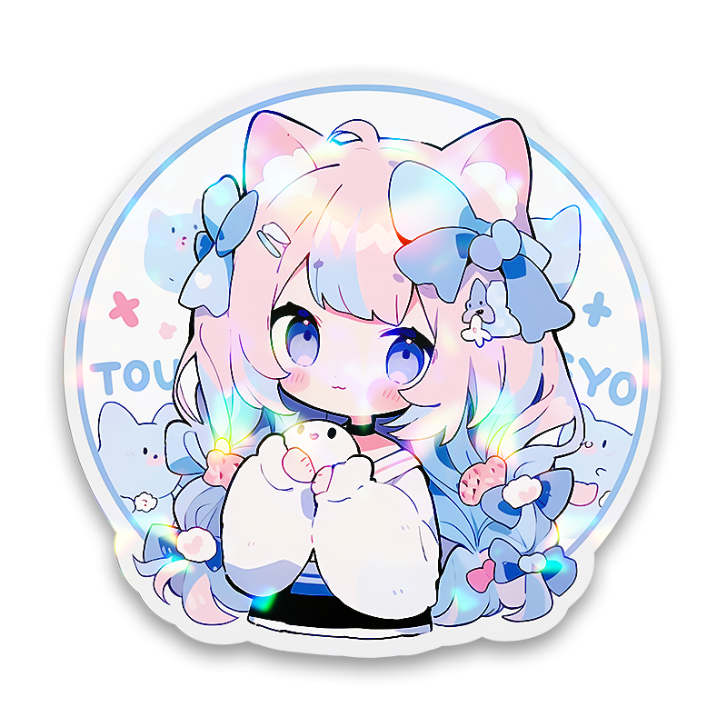 Custom Clear Holographic Stickers