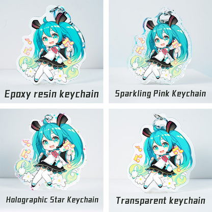 Custom Epoxy acrylic keychain