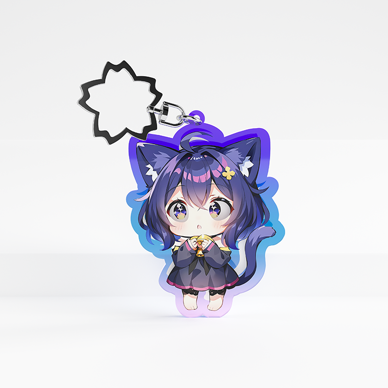 Custom 3D Eye Effect Keychain - meidaip