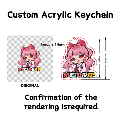 Custom Transparent acrylic keychain